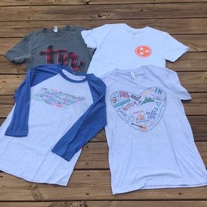 Lot of 4 Tennessee shirts small